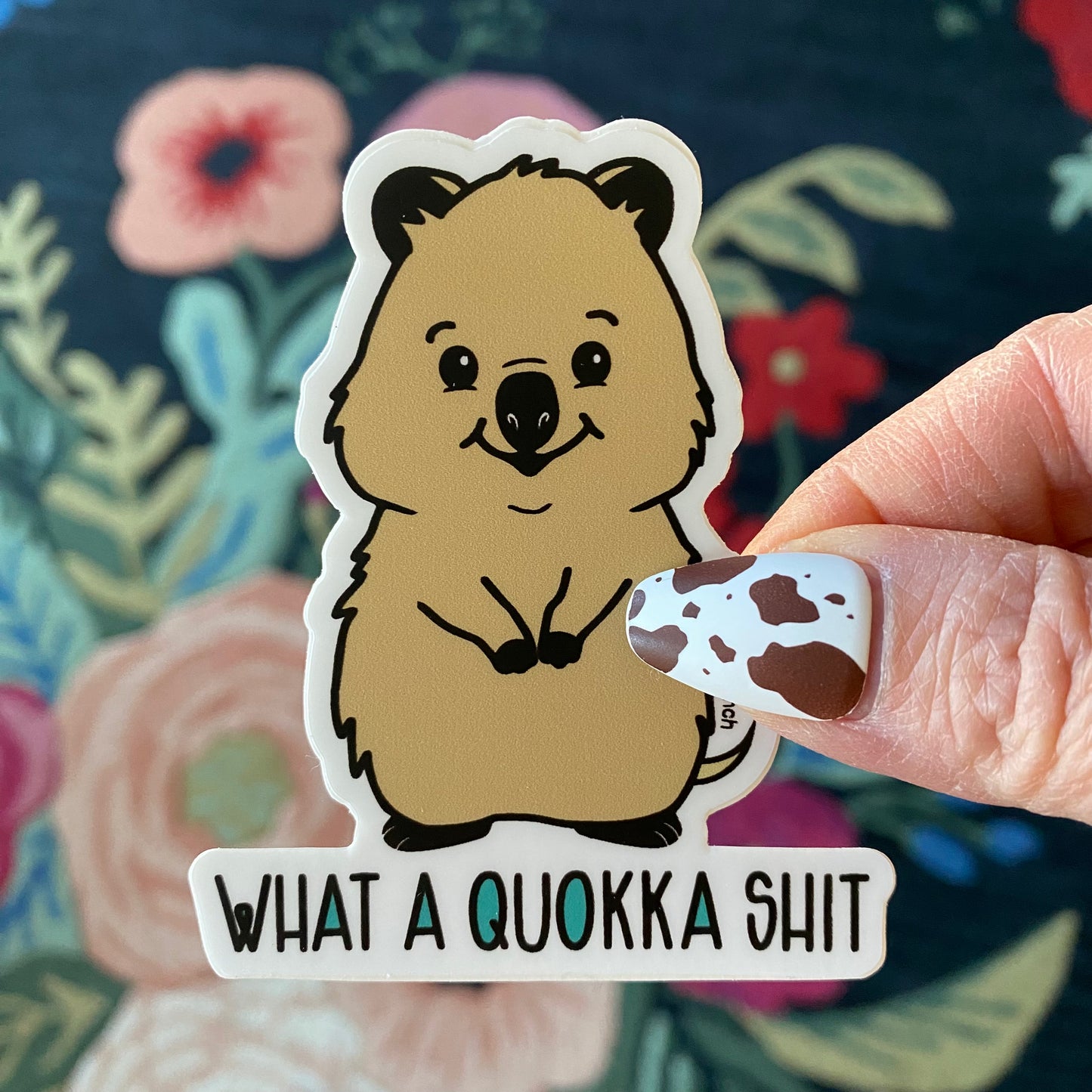 3 Inch Funny Quokka Pun Vinyl Sticker - Laptop Sticker - Water Bottle Sticker