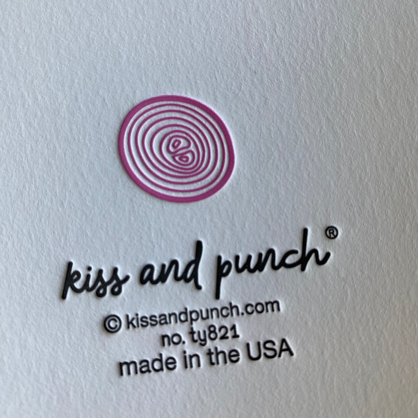 NEW! Thanks Shallot | Foodie Pun Thanks | Thank You Letterpress Card | kiss and punch