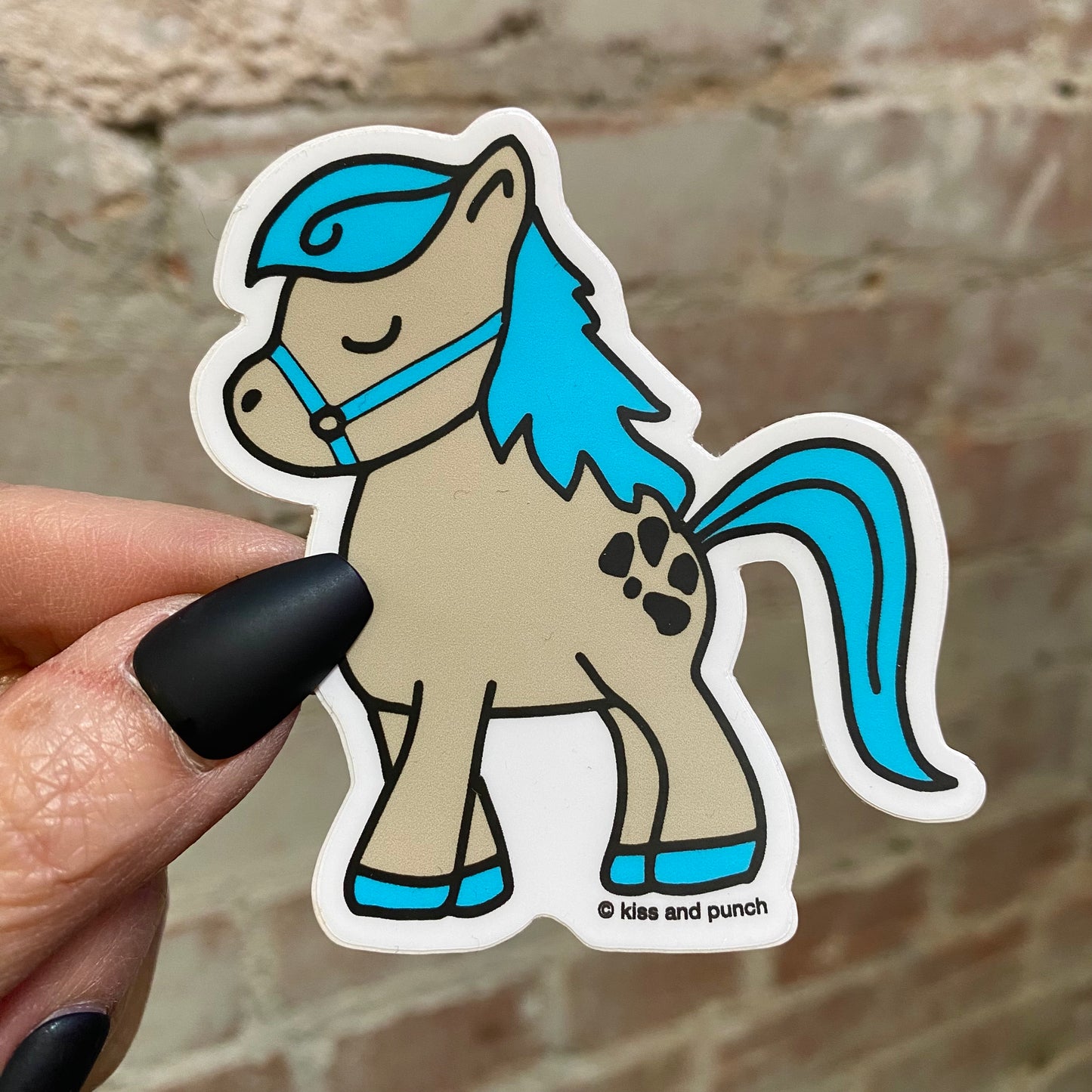 3 Inch Little Pony Matte Vinyl Sticker - Kiss and Punch