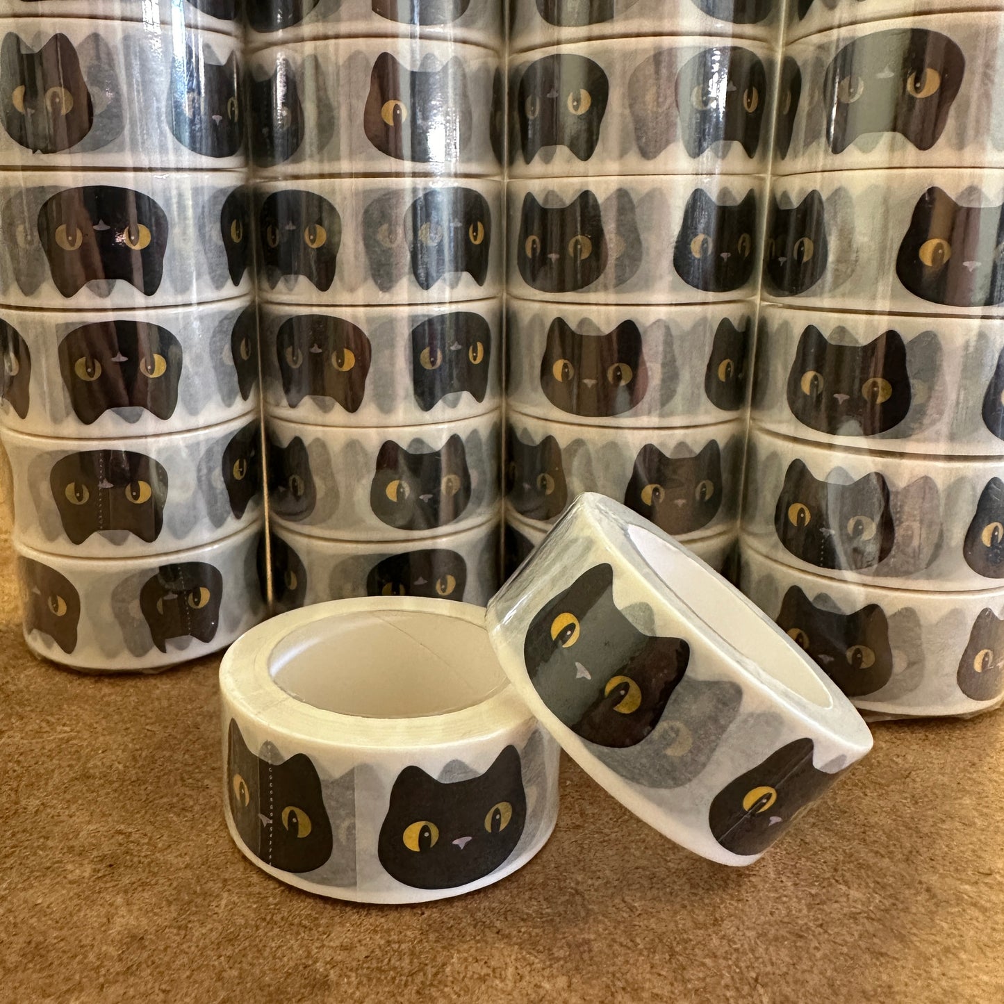 Cute Black Cat Washi Tape - Planner Flair - Bullet Journal Decoration - Paper Tape