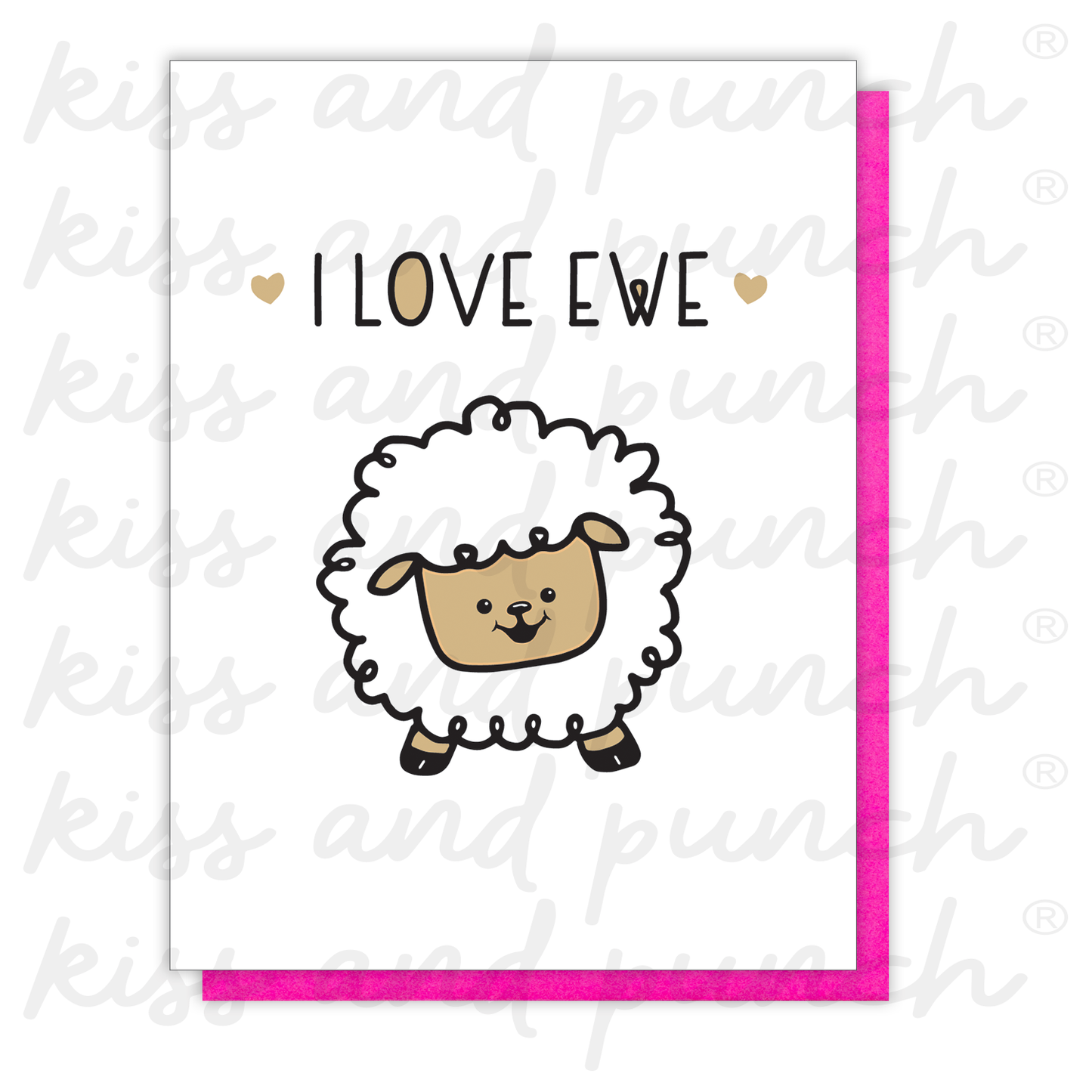 NEW! I Love Ewe Letterpress Card | I Love You | Valentine's Day 2026