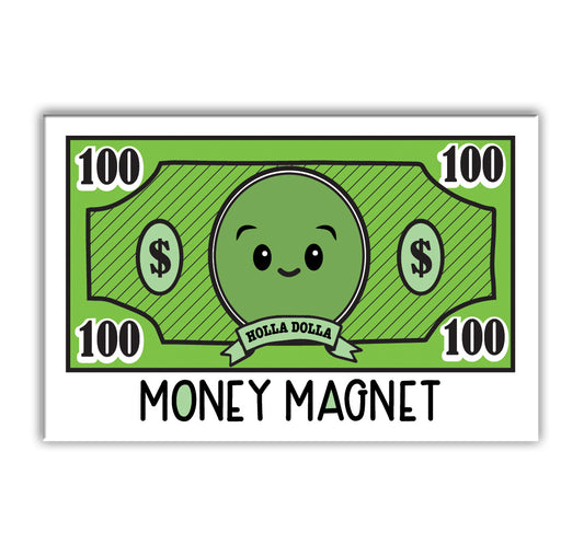 Cute Money Magnet 2" x 3" Fridge Magnet - Kiss and Punch