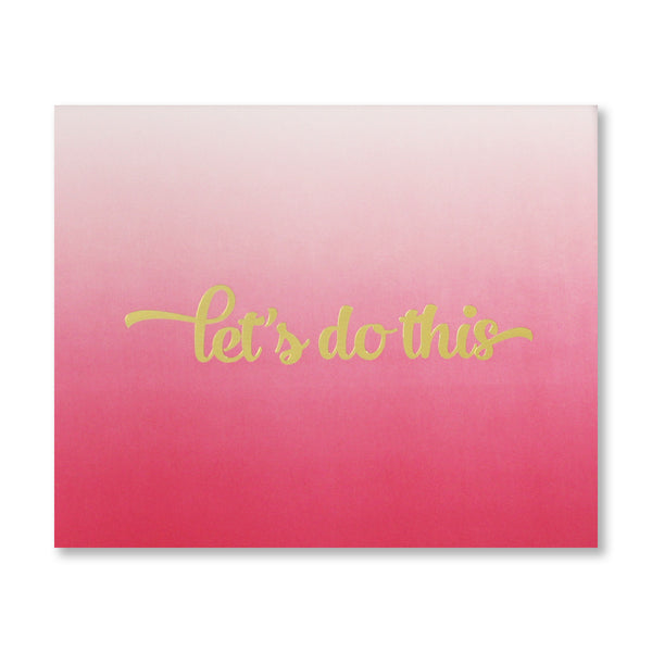 Let's Do This 8 x 10 inch print - Kiss and Punch