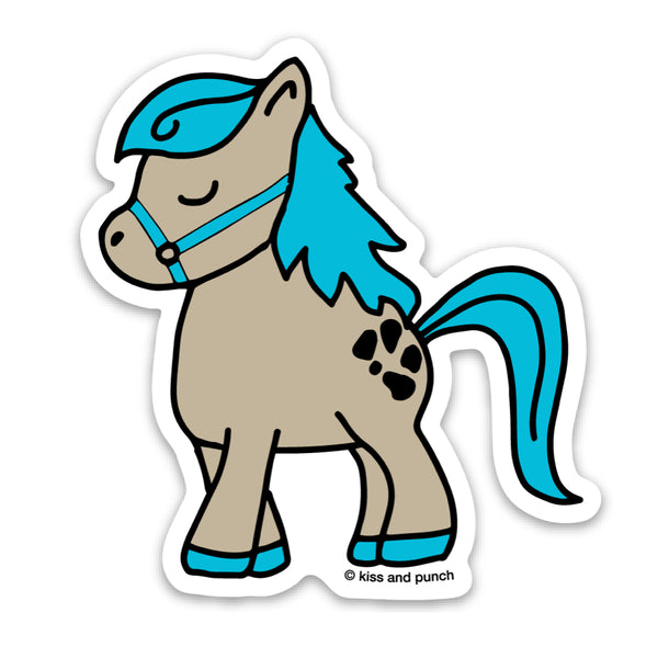 3 Inch Little Pony Matte Vinyl Sticker - Kiss and Punch