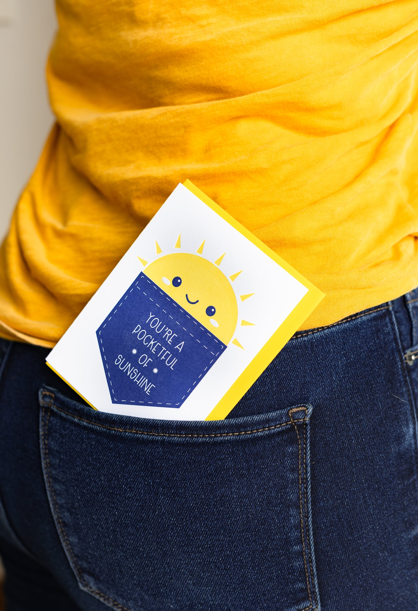 Cute Pocketful of Sunshine Friendship Love Letterpress Card | kiss and punch