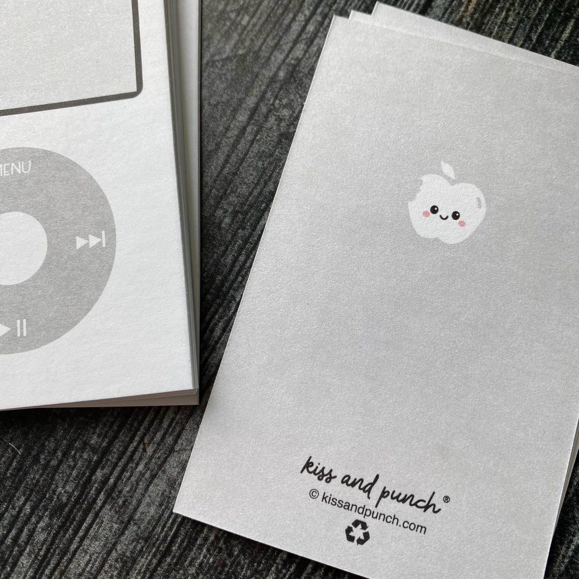 NEW! 60 iParody iPod Minis™ - Flat Notecard Set - Junk Journal Fun - Love or Lunch Notes - Pocket Reminders - Enclosure Cards - Kiss and Punch