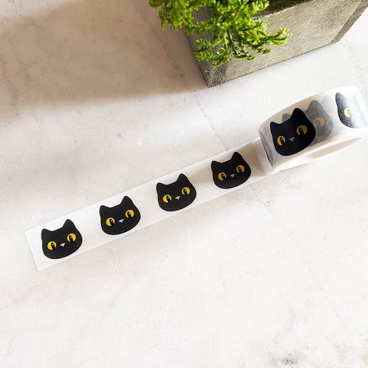 Cute Black Cat Washi Tape - Planner Flair - Bullet Journal Decoration - Paper Tape