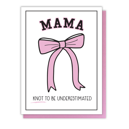 NEW! Cute Coquette Mother's Day Letterpress Card | kiss and punch