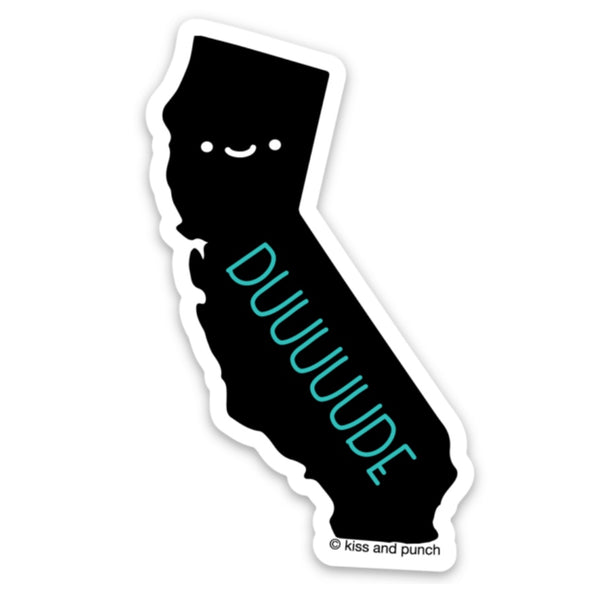 NEW! Funny California Dude 3 Inch Diecut Vinyl Sticker