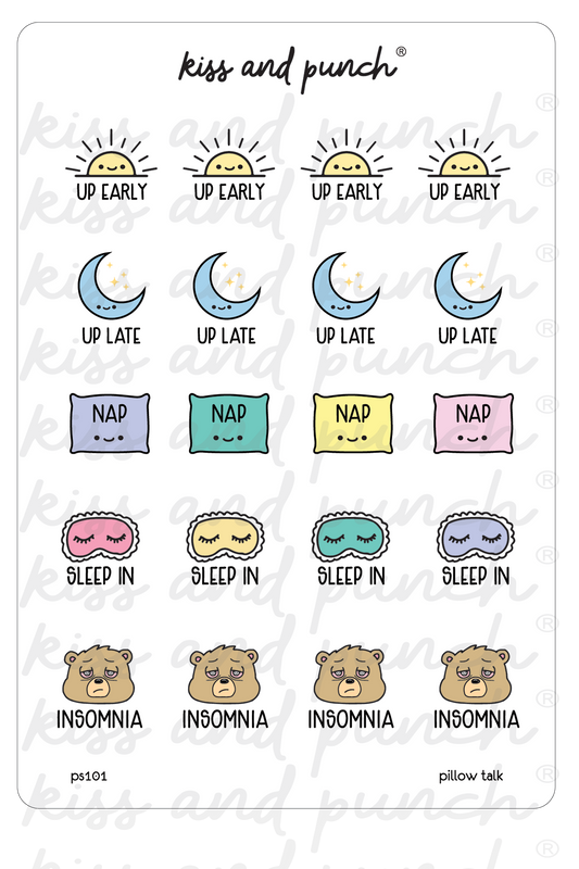 NEW! Pillow Talk Planner Sticker Sheet