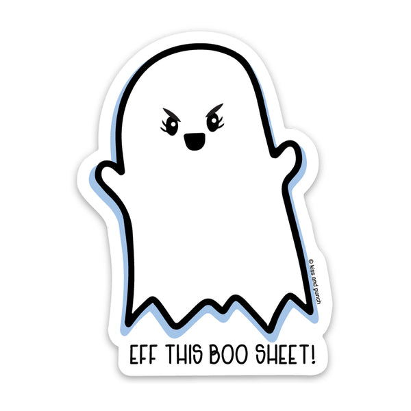 3 Inch Eff This Boo Sheet Ghost Matte Vinyl Sticker