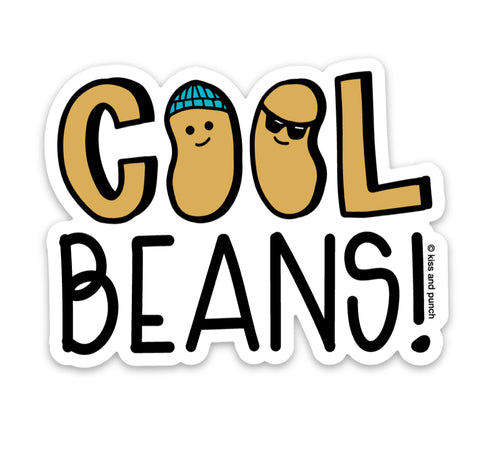 3 Inch Cool Beans Matte Vinyl Sticker