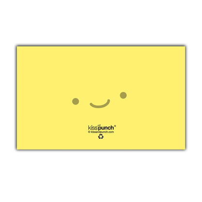 Mini Notecard Set of 60 - Yellow Grid Flat Cards - Lunch Notes - Mini Cards - Enclosure cards