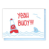 Funny Congratulations Graduation Promotion | Yeah Buoy | Pun Letterpress Card | kiss and punch - Kiss and Punch