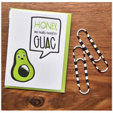 Funny Love Letterpress Card | Avocado Honey We Really Need to Guac | Guacamole | kiss and punch - Kiss and Punch
