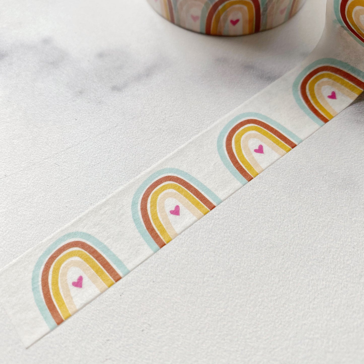 Cute Millennial Rainbow Washi Tape - Planner Journal Decoration - Paper Tape