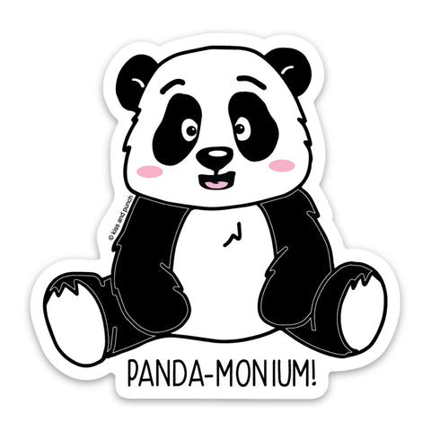 3 Inch Pandamonium Panda Matte Vinyl Sticker