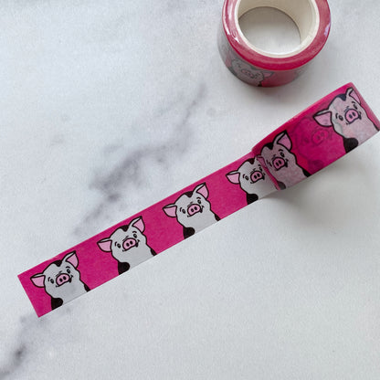 Cute Pig Washi Tape - Planner Flair - Bullet Journal Decoration - Paper Tape