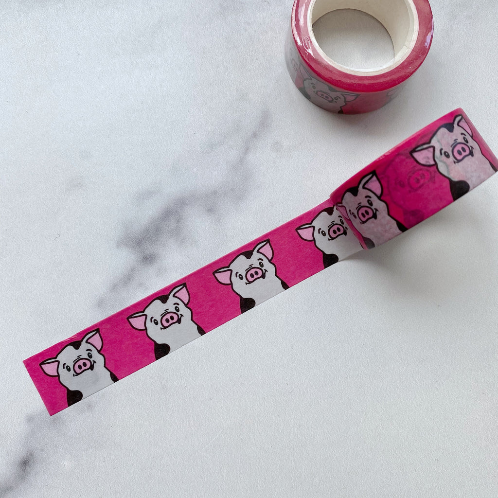 Cute Pig Washi Tape - Planner Flair - Bullet Journal Decoration