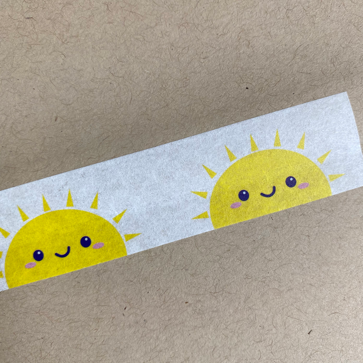 Cute Sunshine Washi Tape - Planner Flair - Bullet Journal Decoration - Paper Tape