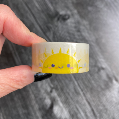 Cute Sunshine Washi Tape - Planner Flair - Bullet Journal Decoration - Paper Tape